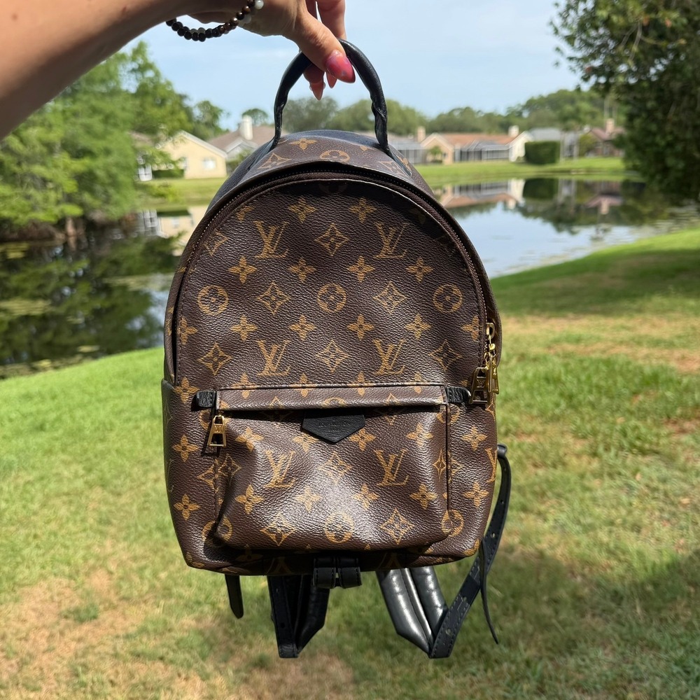 Louis Vuitton‎ Palm Springs PM Backpack Womens Brown Monogram Authenticated